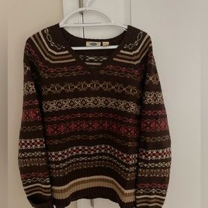 Old Navy multi color wool sweater